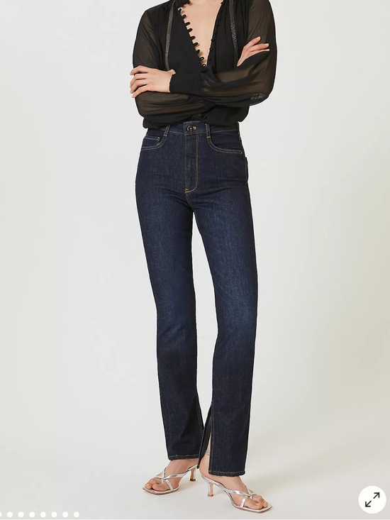 Pilcro Denim - Pilcro Dark Blue Straight-Leg Jeans